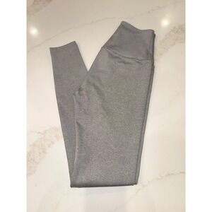 Beyond Yoga Womens High Waisted Ribbed Leggings Grey Heather Small Made in USA